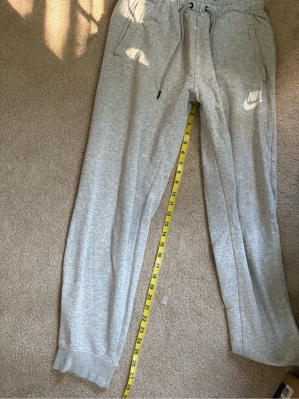 Nike Women’s Grey Fleece Jogger Pants Drawstring